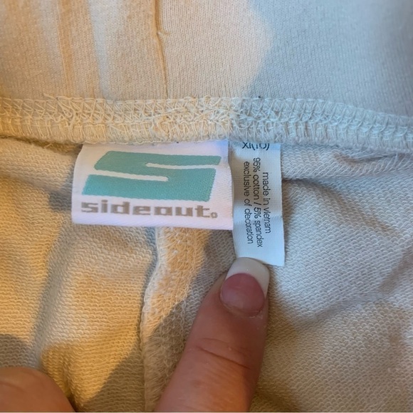 SIDEOUT Cream Bootleg Pants Y2K size XL/16 - Picture 5 of 5